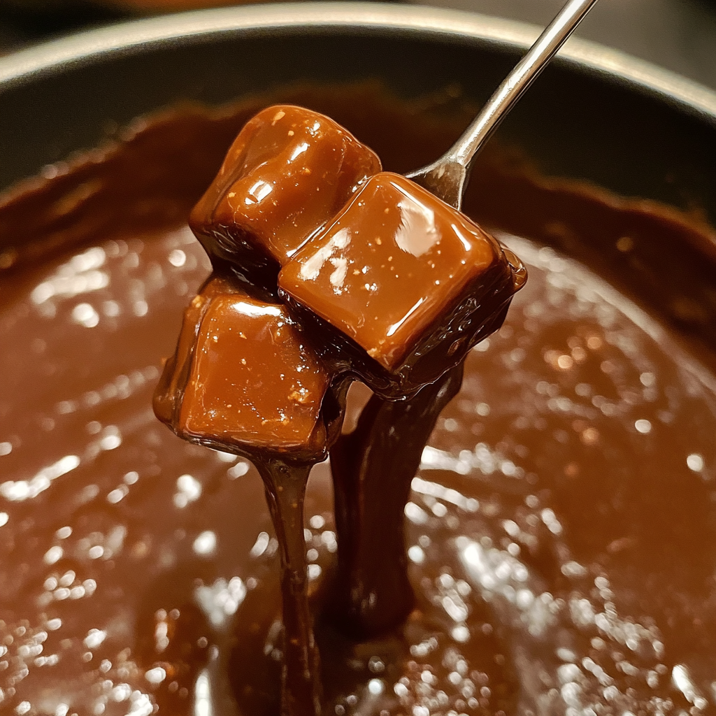 Easy Chocolate Caramel Fondue Recipe