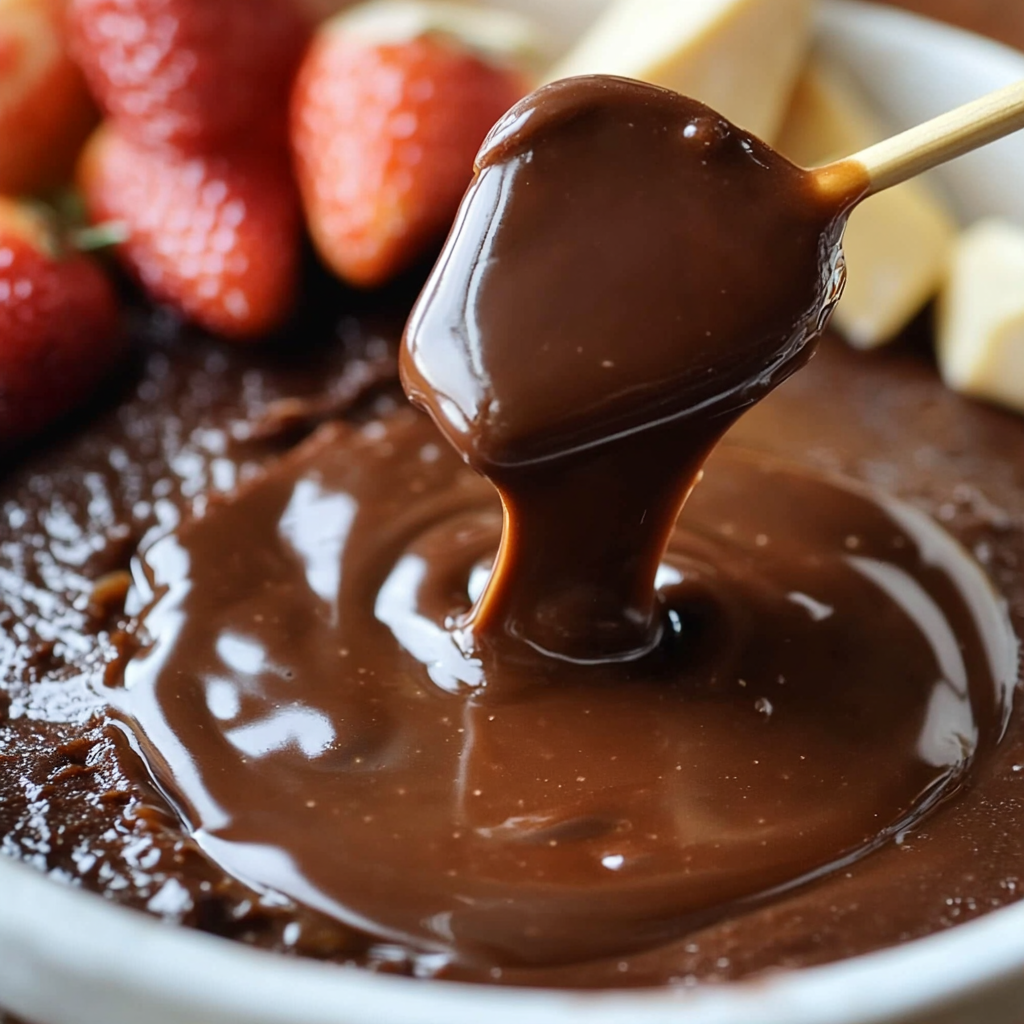 Easy Chocolate Caramel Fondue Recipe