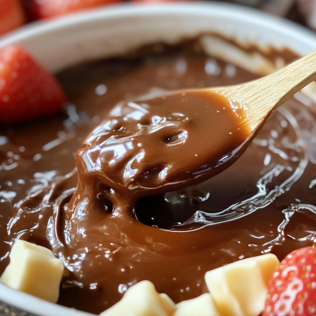 easy chocolate caramel fondue recipe